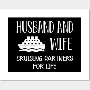 Wedding Anniversary - Husband and wife cruising partners for life Posters and Art